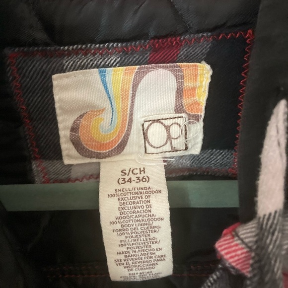 Quilted Cotton Plaid Quilted Jacket Small - Picture 5 of 7